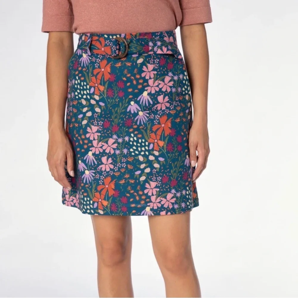 Mod Cloth Princess Highway Floral Skirt with Belt NWT 14 - Picture 5 of 5